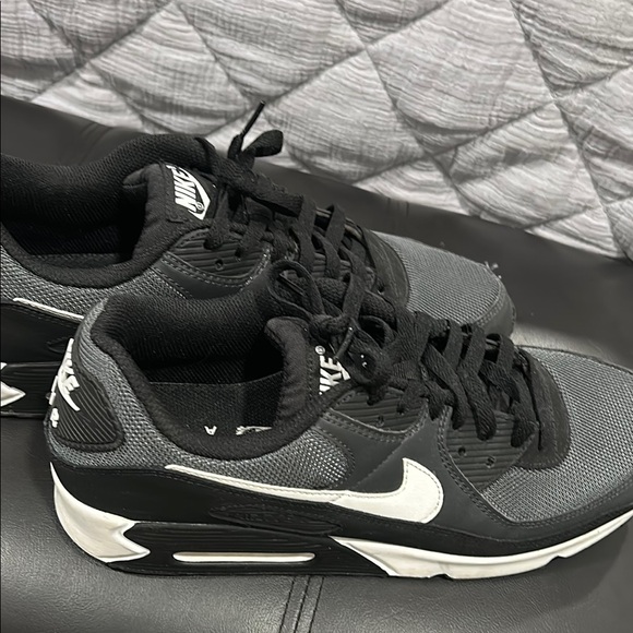 Nike Black and White Air Max 90 Sneakers - Picture 2 of 2